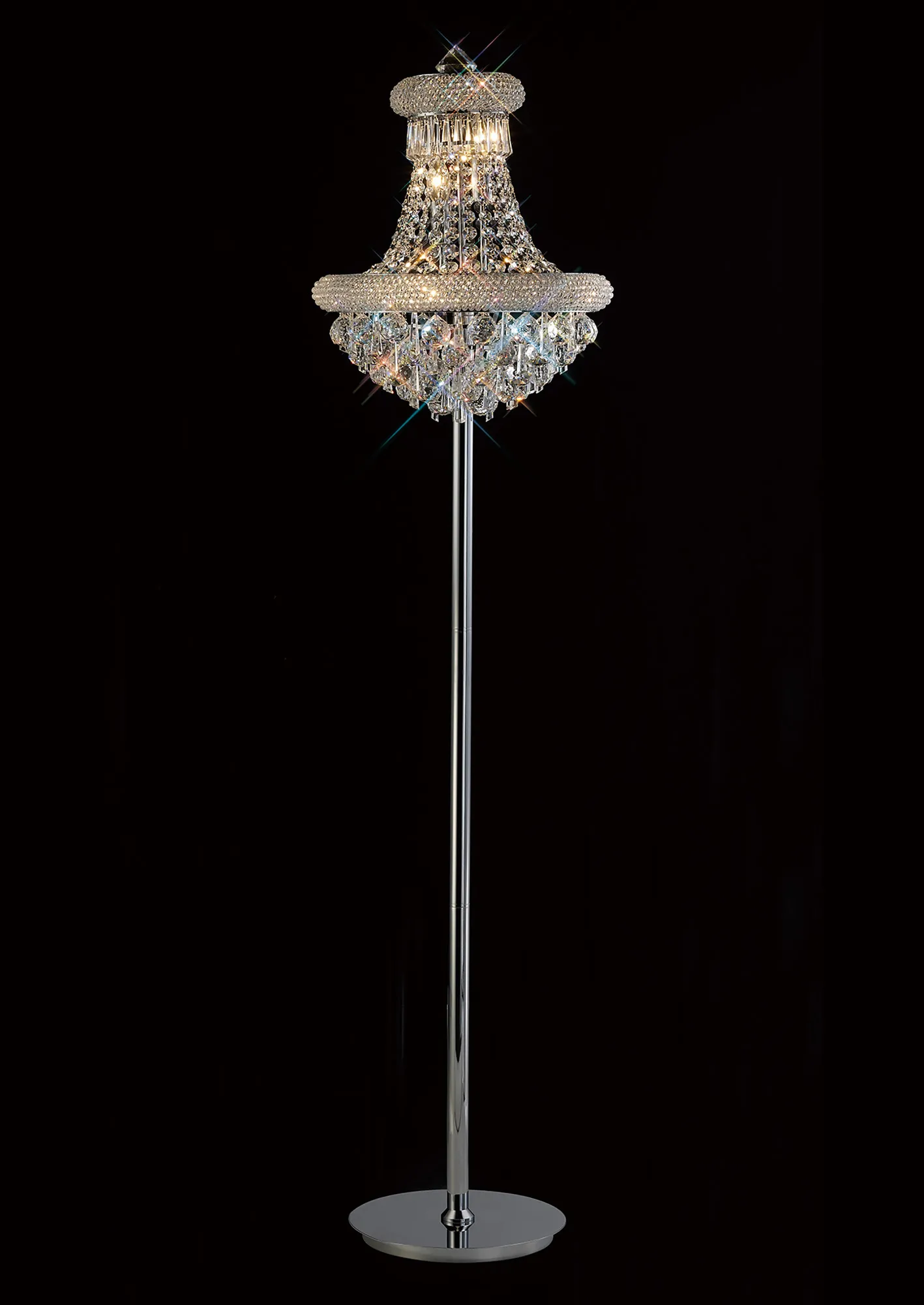 IL31444  Alexandra Crystal 175cm Floor Lamp 6 Light (19.5kg)